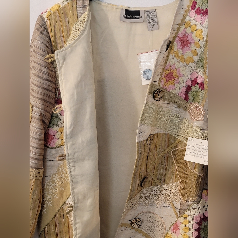 Maggie Barnes Crochet/Lace Blazer Size 1X - Picture 12 of 15